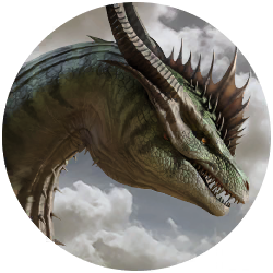 Moondancer dragon portrait