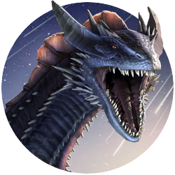 Starshower dragon portrait